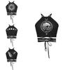 Sexy Fashion Womens 3d Skull Hand Printed Tight Halter Strap Small Vest Harness