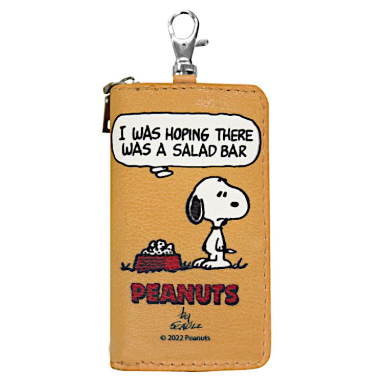 

Meiho Snoopy Car Smart Key Case with Card Orange Storage, Large, SN131, оранжевый