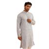 SOJANYA (Since 1958 Men' Embroidered Sequinned Cotton Long Kurta