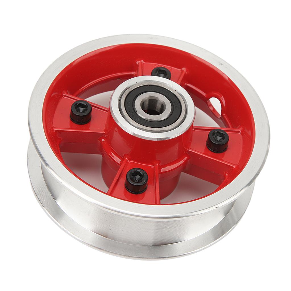 8 Inch Electric Scooter Front Wheel Hub Aluminum Alloy Wheel Rims Hub Slot 28mm Red