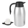304 Stainless Steel Tea Vacuum Pot 2L Capacity Leakproof Lid Coffee Vacuum Pot Double Walled Coffee Vacuum Dispenser Hot Coffee