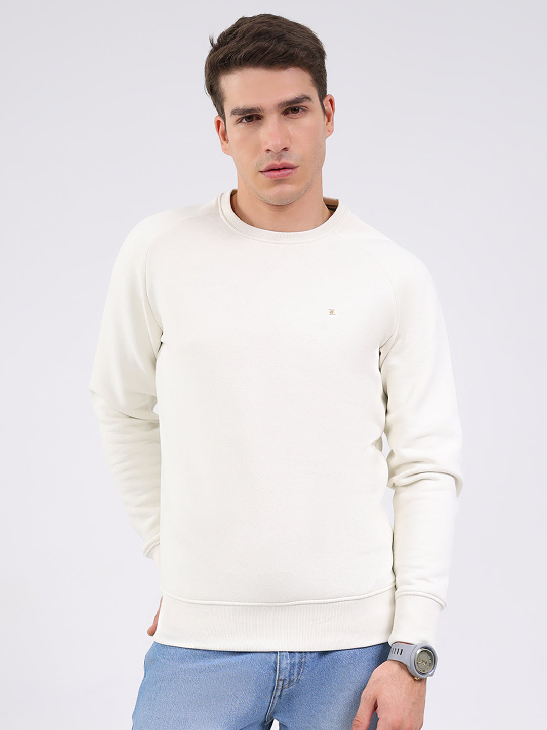 Monte Carlo Men Regular Fit Cream Sweatshirt XXL кремовый