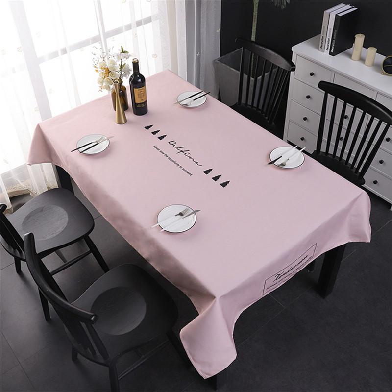 Modern Minimalist Style Rectangular Waterproof Oxford Cloth Table Cloth Home Textile Kitchen Decoration Tablecloth Mantel Mesa 100x140cm