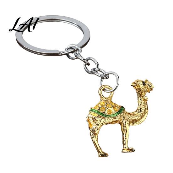 Portable Camel Charm Alloy Keychain for Backpack Animal Shaped Metal Key Ring Keyring Pendant Handbags Backpack Decorative Accessories Pendant