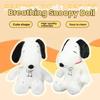 New Glowing Breathing Snoopy Plush Toy Baby Sleep Aid Cute Calming Stuffed Animal Kids Bedtime Gift