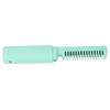 Hair Straightener Comb Brush Cordless Mini Rechargeable Electric Hair Curler for Home Travel Green