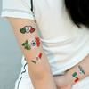 10pcs Mexico Flag Football Temporary Tattoo Stickers/Waterproof Fan Face Stickers/Sports Events Cheering Festivals And Parties Body