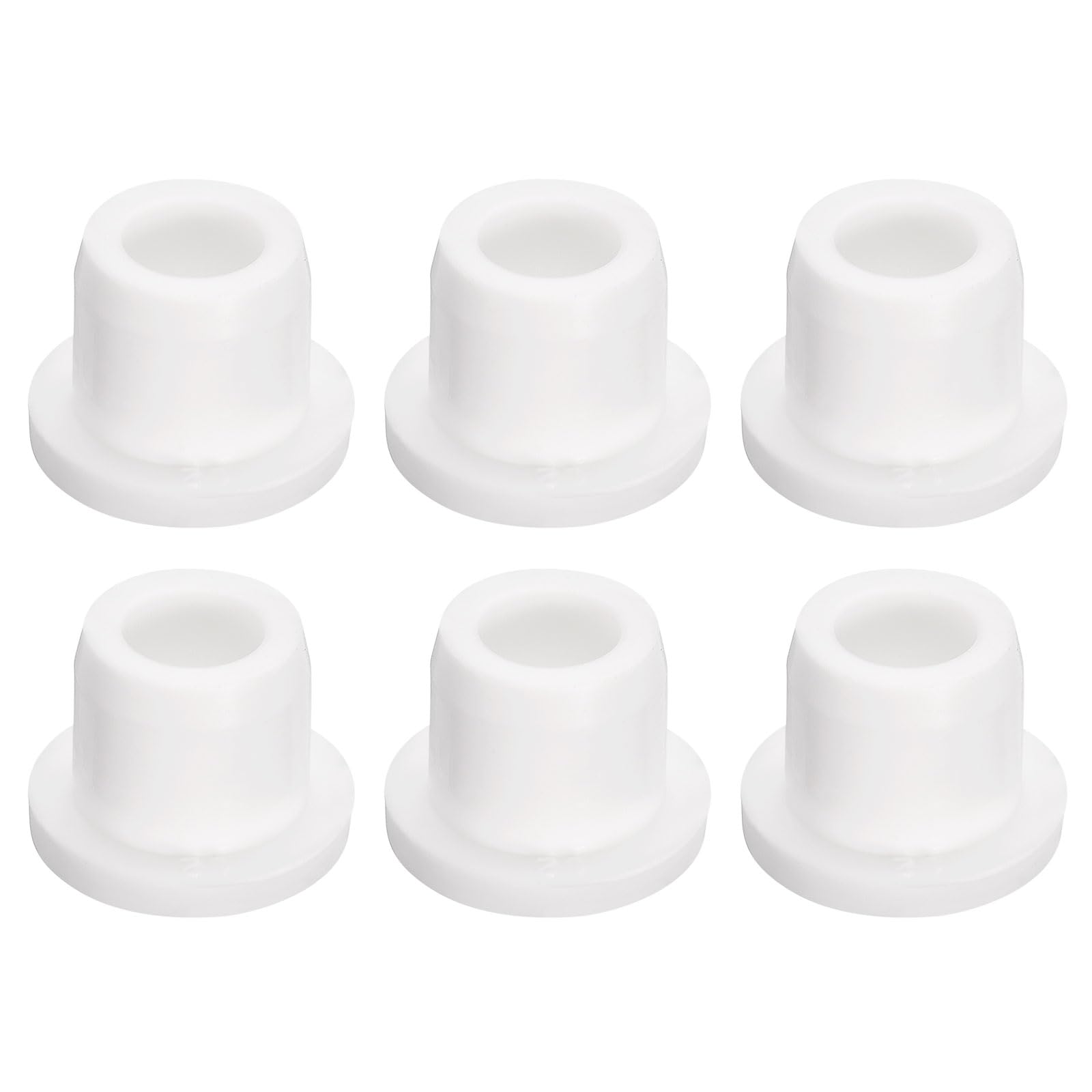 uxcell 6 шт. Белая заглушка для отверстия 11-12 мм Резиновая заглушка-кнопка Подходит для отверстия белый