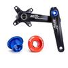 Bicycle Crank Arm Fixing Bolt Wear Resistant Aluminum Alloy Bike Crankset Nut Cover 1PC for Mountain Biking Replacement
