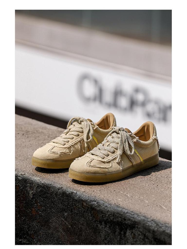 Desert Dune Retro Herren Canvas Sneaker - Leichte, Weichsohlen-Freizeitsportschuhe für den Sommer.