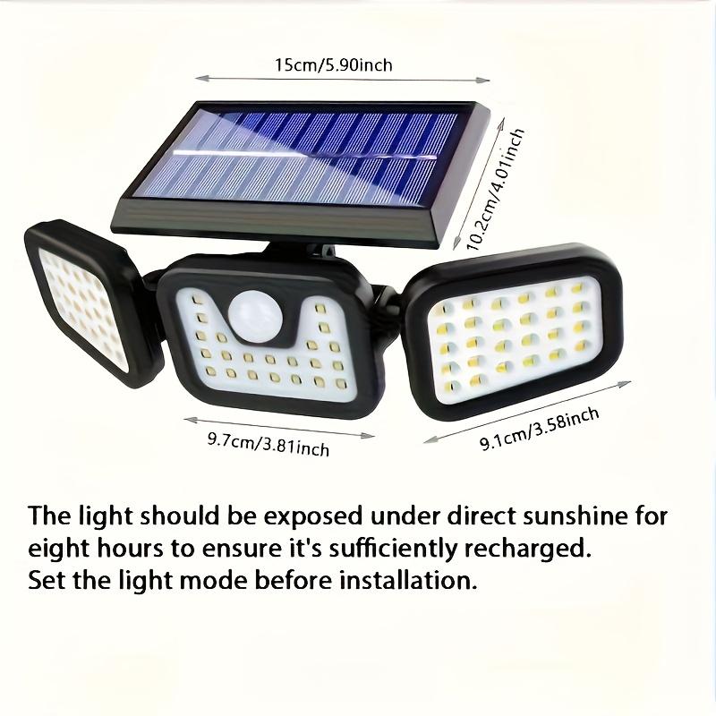 1PC Solar Wall Light Human Body Induction Outdoor Light Free Rotation Garden Light Waterproof Lighting Small Street Light