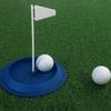 Copo de Putting de Golfe com Bandeira Copo de Buraco de Golfe de Silicone Auxílio de Treino de Putting de Golfe Interno Externo para Prática em Casa no Quintal