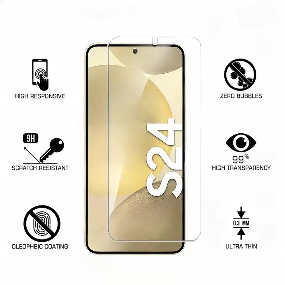 2Pcs Screen Protective Glass On Samsung Galaxy S20FE S21FE Glass For Samsung S23FE S24FE Tempered Film