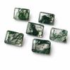 AAA Moss Agate Octagon Faceted Gemstone Calibrated Loose Stone Natural Green Moss Agate for Jewelry Making Cabochon Supply