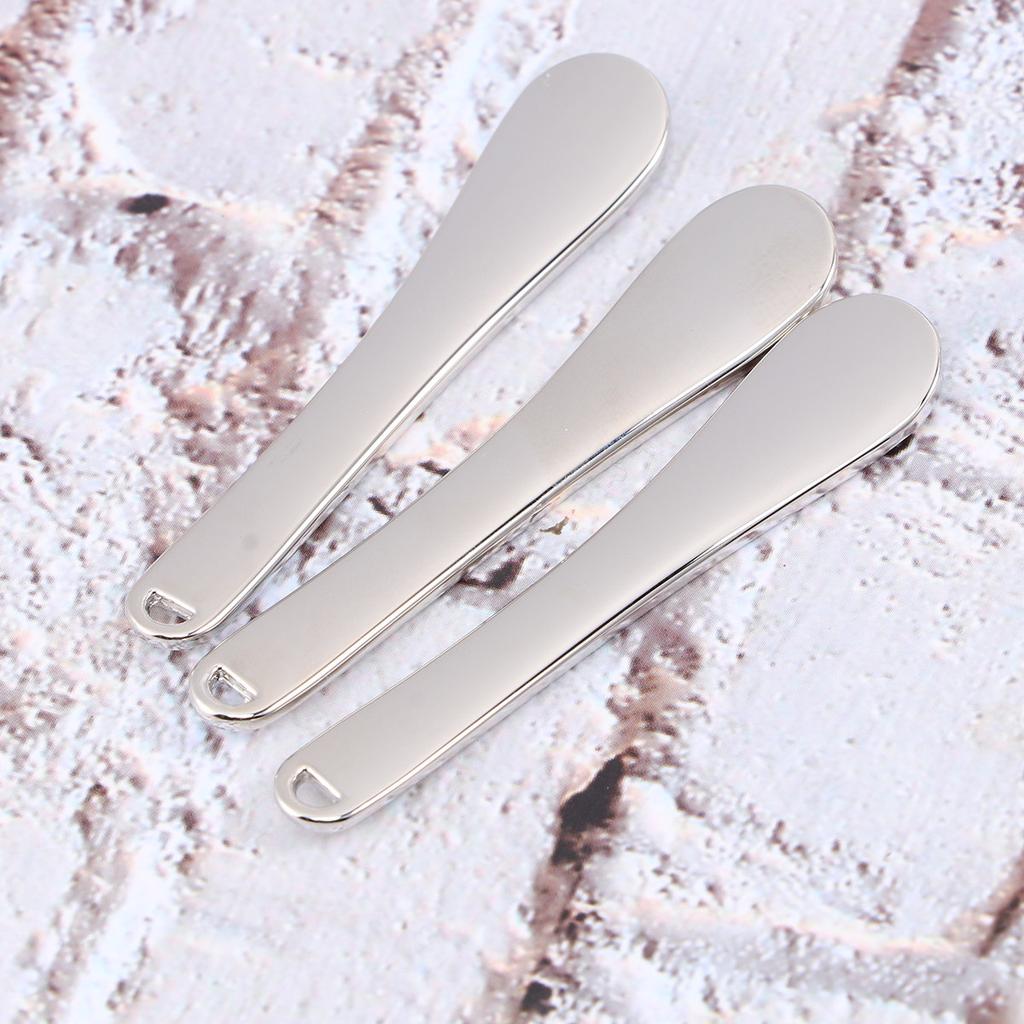 5Pcs Metal Makeup Spatula Compact Face Mask Spoon for Lotion Cream Moisturizer Testing Mixing Skincare Tool Set