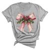 Christmas Printed Fashionable Women's T-shirt Christmas Trend Pure Cotton Casual Sportswear T-Shirts Women’s