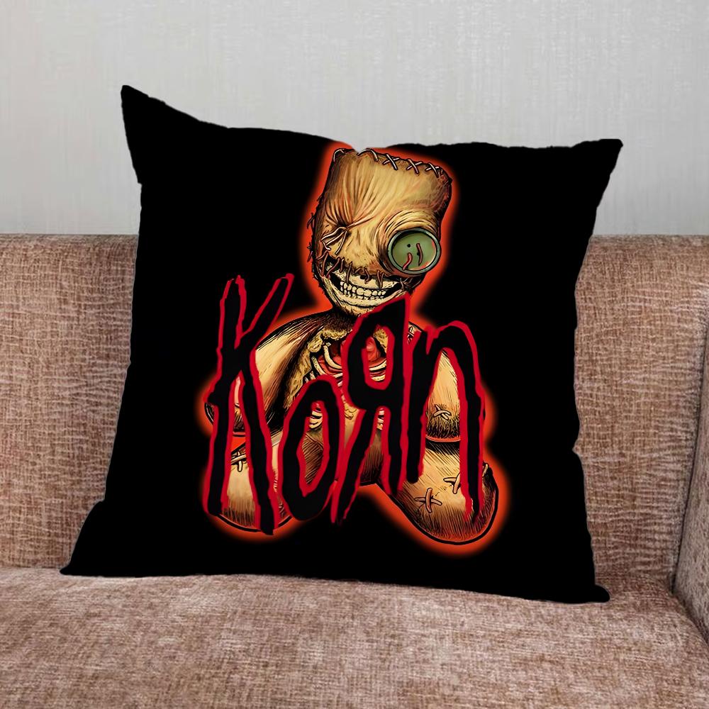 K-Korn Rockband Kissenbezug Für Zuhause Schlafzimmer Auto Büro Dekoration Wohnzimmer Sofakissenbezug Geeignet