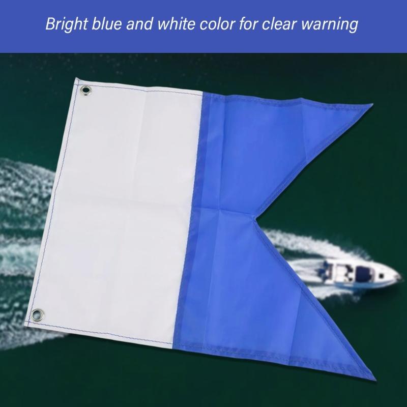 Universals Scubas Dive Flags International Sign Scubas Diving Boats Flags for Snorkeling, Diving, Underwater Activities