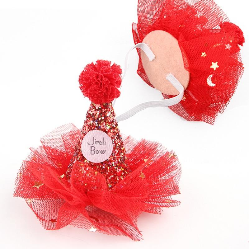 2024 Nytt Kjæledyr Justerbar Hatt Halssett Kattehatt Halsbånd Utkledning Hodeplagg Nyårsdekorasjon Kattetilbehør