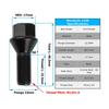 36136781151 m14x1.25   X3 X4 X5 X6 M3 M4 M5 M6 i3 i8  36136781150  M12 X 1.5 Wheel Lug Bolts for BMW E46 E90 E39 E60 E53 325i