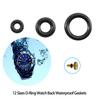 O-Ring Rubber Washer Rubber Watches Rings Assortment Kit Replacement Waterproof Seal Gaskets, 12 Sizes