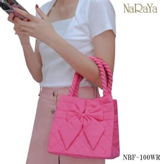 Naraya Bandtasche, Würfelform (Wasserabweisend) (Rosa)