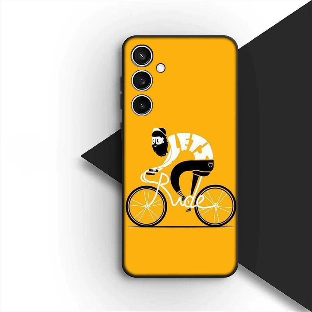 Art Mountain Bike Cycling Silicone Phone Cover for Motorola Moto Edge 70 60 Fusion NEO Pro G Stylus G56 G96 G04 G05 20 Soft Case