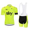 Bicycle Clothing Sky Team Mountain Bike Bicycle Team Edition Cycling Suit Set Strap Short Sleeve Set 2026 Summer Breathable Cycling Suit Set
