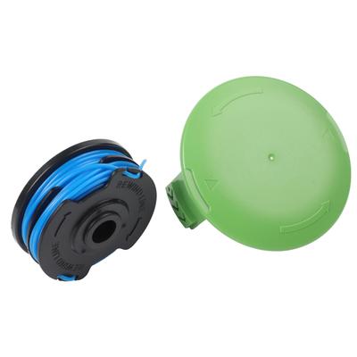 Replacement Spool Set with 6pcs of 2924229082 and 1pcs of 3410468 Cap for Greenworks Trimmers and User Friendly