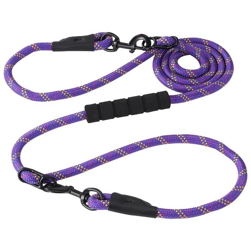 Dog Leashes, 1-pull 2-P Leashes, Double-pull Dog Walking Leashes, Pet Leashes, Small, Medium and Large Pet Gardening