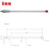 2 Stück für Renishaw A-5000-3712 CMM Tasterspitze 100mm Keramikschaft-6mm Kugelspitze