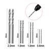 50pc Titanium Plated Twist Drill Set 1-3mm Small Drill Bit Electric Drill Drilling Set DIY Woodworking Drilling and Opening Tool