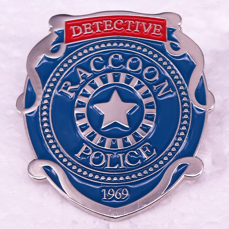 Resident Evil Raccoon Detective Badge