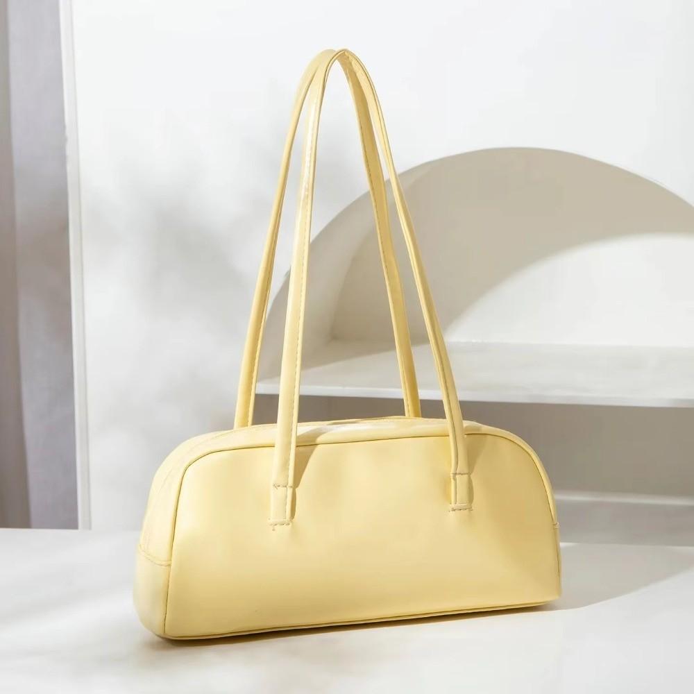 Zipper Closure French Stick Bag Large-Capacity Single-Shoulder Bag Boston Underarm Bag  Travel