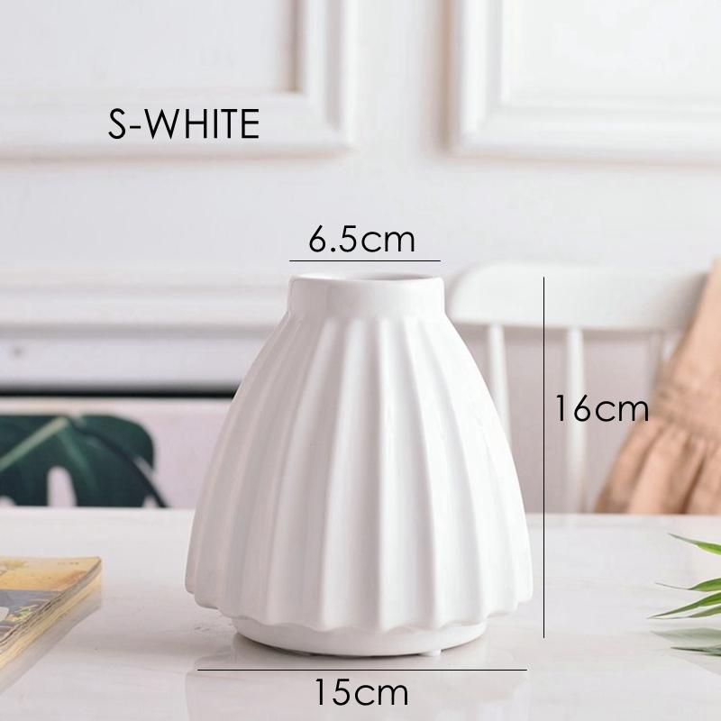 1pc Elegant Origami Vase Ceramic Flower Vase Home Decoration Centerpiece Ornament Pink Angled Stoneware Desktop Vase 16/25cm