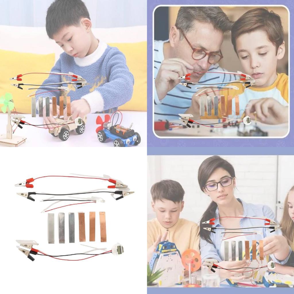 Potet Frukt Elektrisitet Vitenskap Eksperiment Sett Metall Materiale Diy Håndlaget Leketøy