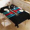 MARTINI COOL RACING Tablecloth Themed Indoor Outdoor Picnic Party Tablecover Kitchen Dining Table Wedding Decor