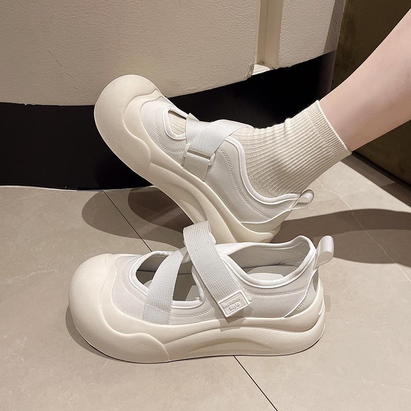 Ugly Cute Shoes Female Baotou Sports Sandals Female Summer Outside Wear Thick Bottom Casual Mary Jane Single Shoes