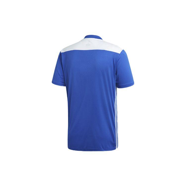 adidas Soccer Training V-Neck Short Sleeve T-Shirt Men Tops Cobalt-Blue White CE8965
