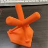Three Baseball Bats Shaped Mini Baseball Stand Holder PLA Baseball Support Bracket  Sports Lover