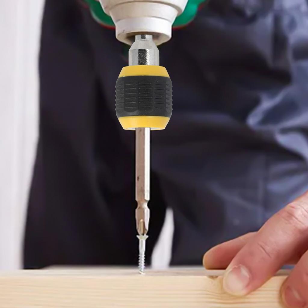 Quick Release Hex Connector for Electric Drill Compatible with 1/4 Inch Chuck