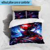 3PCS Red Spider Art Bedding Set,Including 1pc Duvet Cover And 2pcs Pillowcases Perfect for Bedroom, Dormitory, Fan Christmas Gift