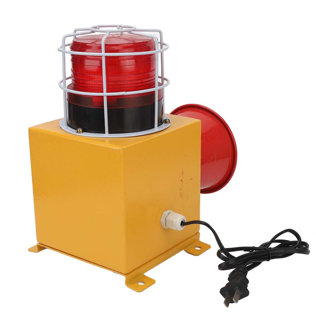 Industrieller Ton- und Lichtalarm Maximum 130DB 9 Töne Helles Warnlicht Wasserdichte Alarmsirene