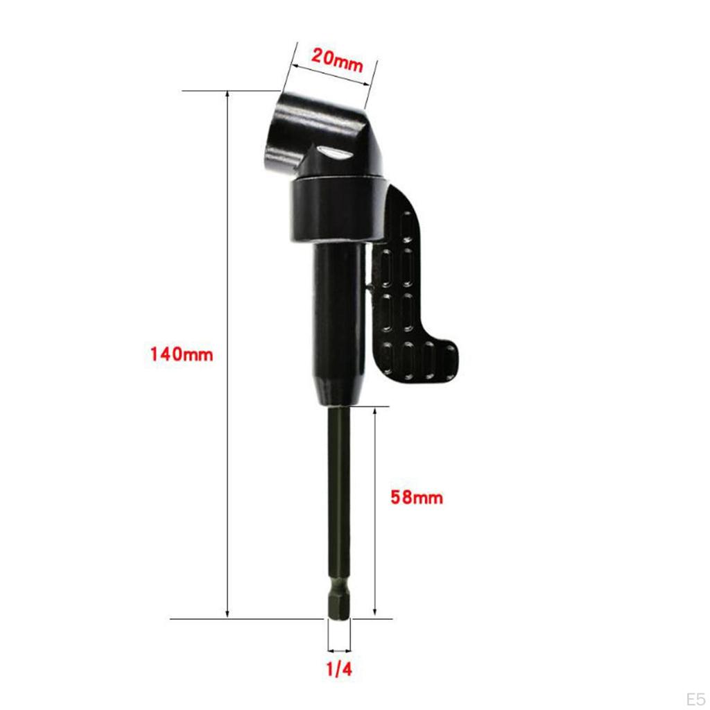 Screwdriver,1/4 Inch Drill Adapter, Hex Shank Screwdriver Angled Bit Holder Power Tool Angle