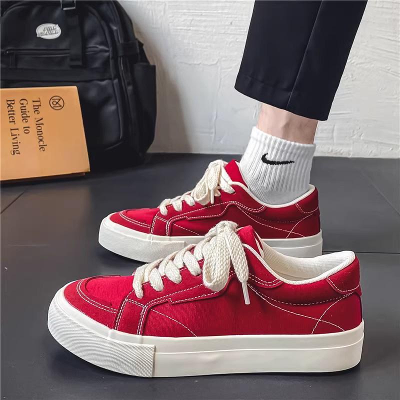 Black Canvas Men's Versatile Casual Shoes, Autumn 2025 Trend – Ideal for Spring and Fall