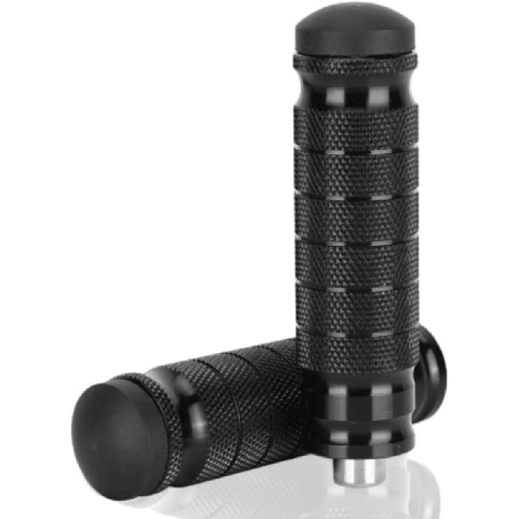 KIMISS Motorcycle Universal 8mm Foot Pegs,1 Pair CNC Aluminum Motorbike Rear Footrests Non-slip Foot Rest Pegs Pedals