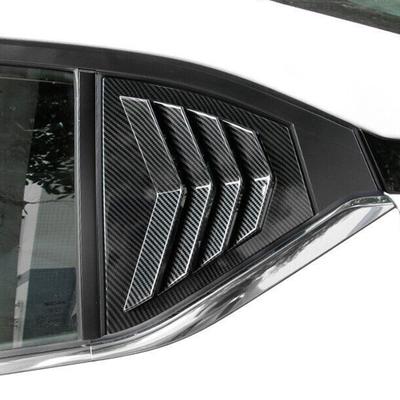 For Nissan Sentra / Sylphy 2020 2025 2025 Car Rear Louver Window Side Shutter Cover Trim Sticker Vent Scoop ABS Carbon Fiber
