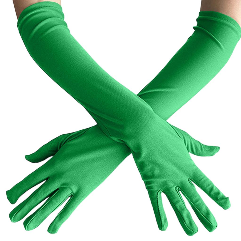 Long Gloves For Women, Soild Color, Women's Fashion Evening And Prom Costume Performance Bar Dance Dress Up Gloves