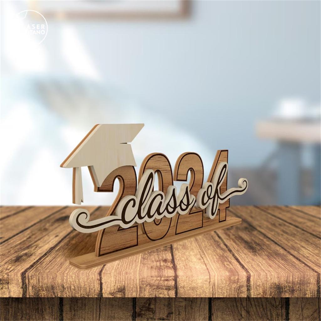 Graduation Personalized Christmas Ornaments 2024, Graduation Wooden Ornaments,Graduation Class Of 2024 Christmas Decorations