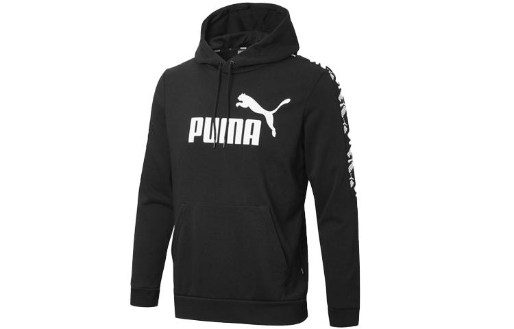 PUMA Sweatshirts Men s Black Hooded Moderate Regular 584128-01 M